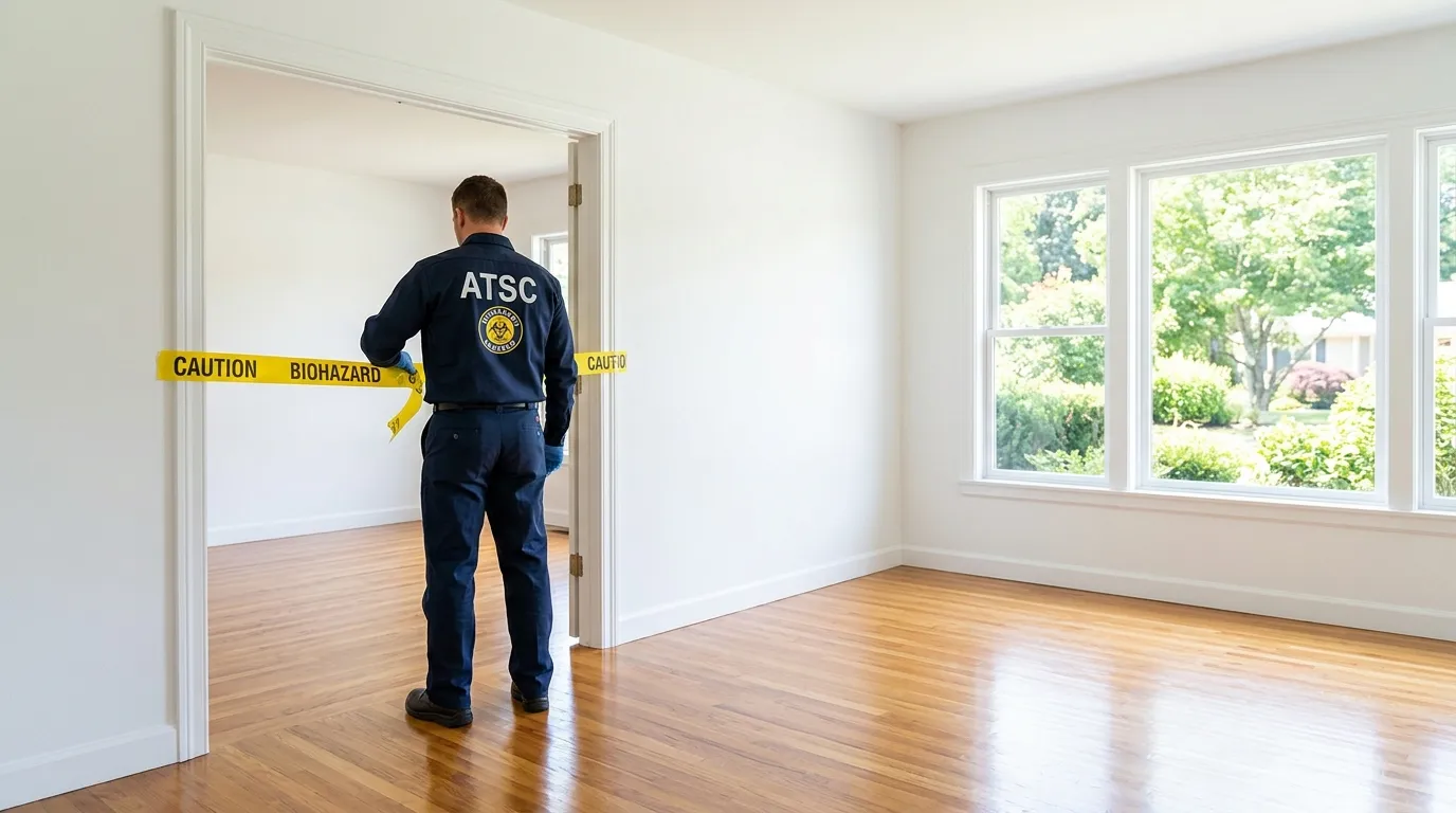 Certified biohazard cleanup crew performing Decomposition Cleanup in West Chester